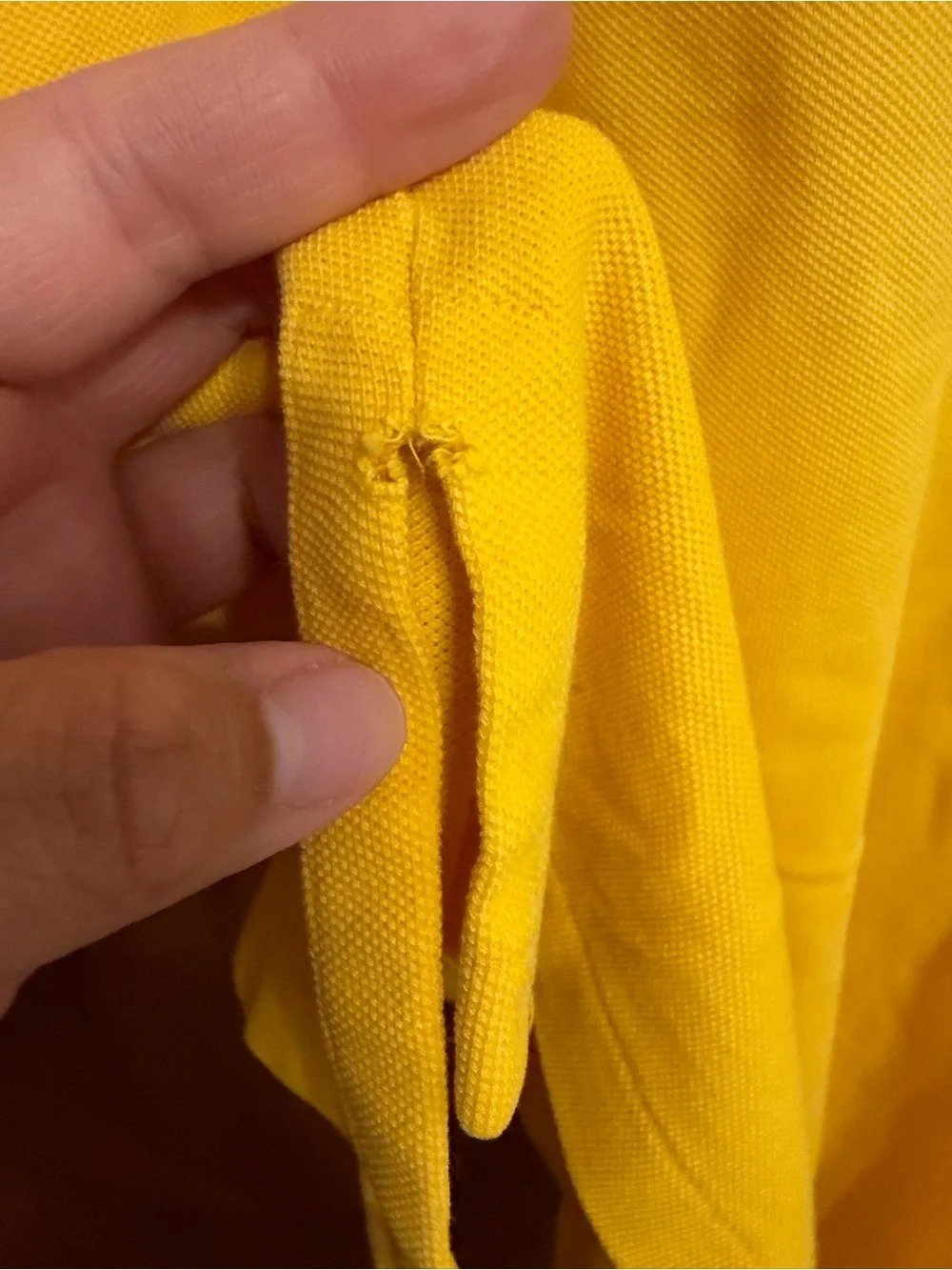Ralph Lauren Yellow Polo Shirt with Navy Pony